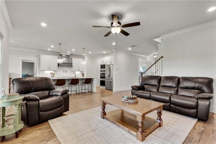Furnished interior view inside a new home in Alcovy Station, Covington (Image 6).