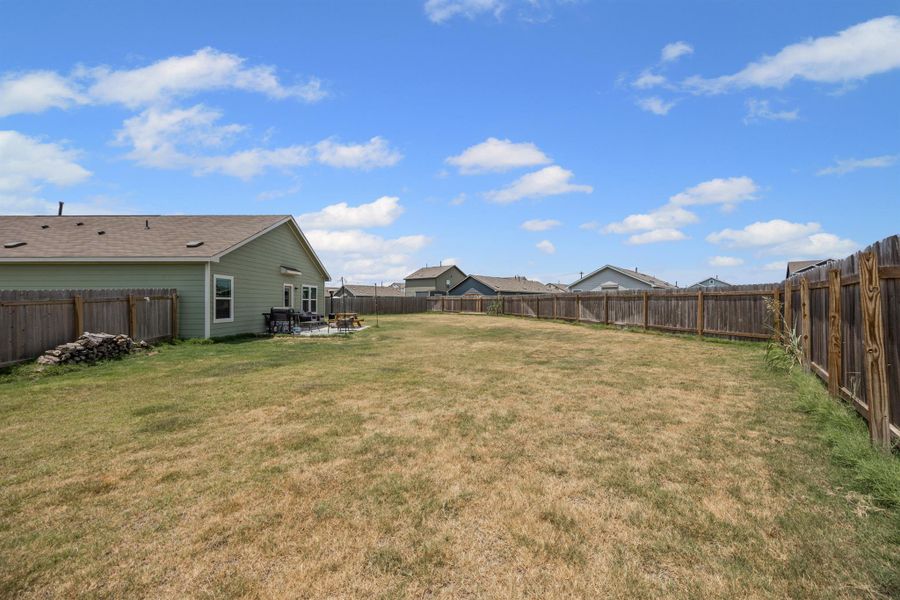 View of fenced backyard View of fenced backyard