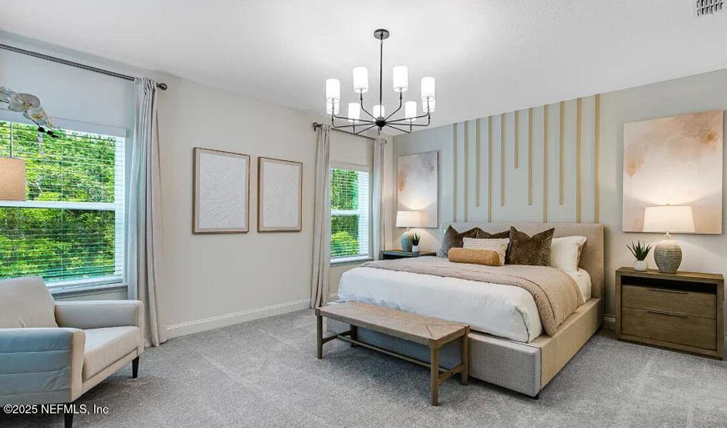 Furnished interior view inside a new home in Russell Retreat, Green Cove Springs (Image 16). Furnished interior view inside a new home in Russell Retreat, Green Cove Springs (Image 16).