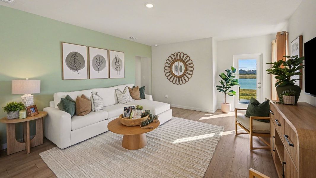 Representative furnished interior of a home built from the Harper by D.R. Horton in Bentley Crossing - Express & Tradition, Fort Myers (Image 6).