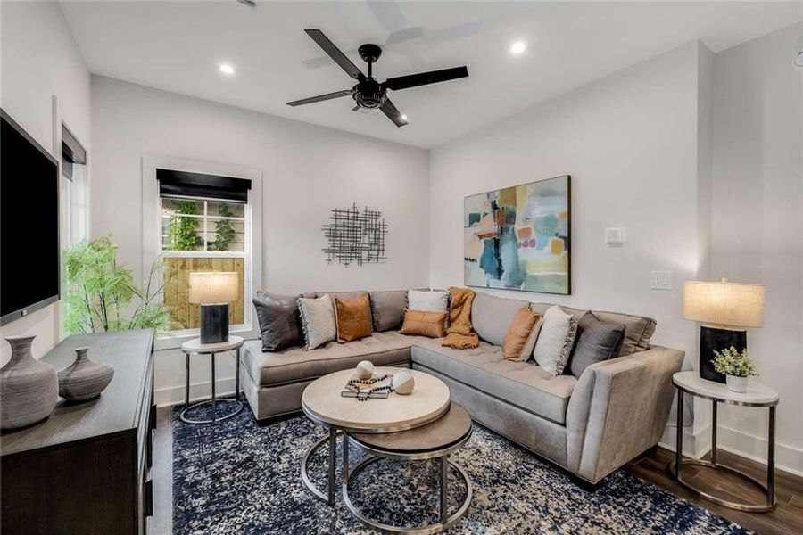 Furnished interior view inside a new home in , Atlanta (Image 4).