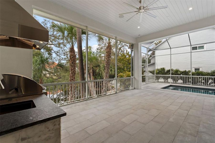 Exterior details and patio area of a home in , Tampa (Image 34).