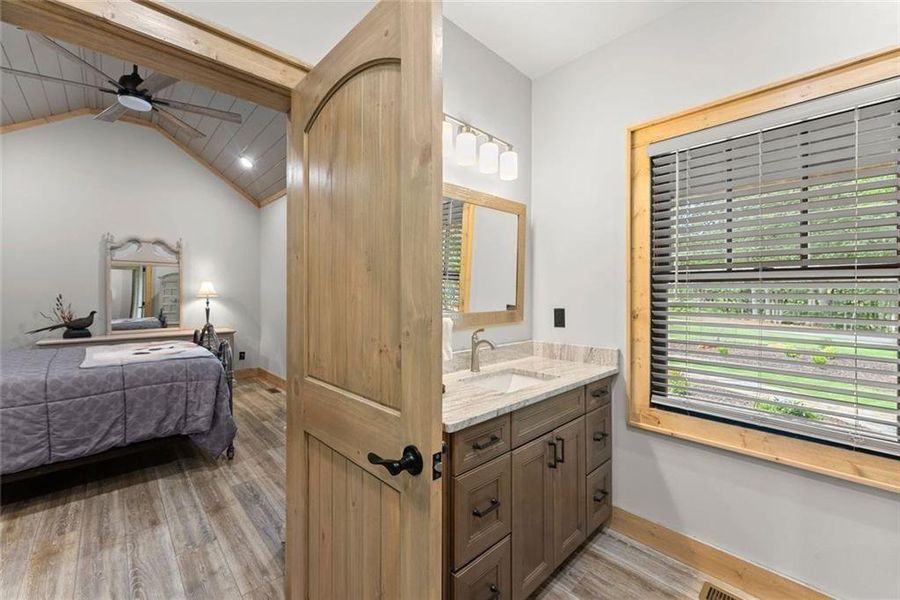 Furnished interior view inside a new home in , Cleveland (Image 45).