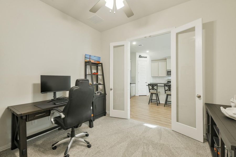 Furnished interior view inside a new home in Oakwood Estates, Waller (Image 23).