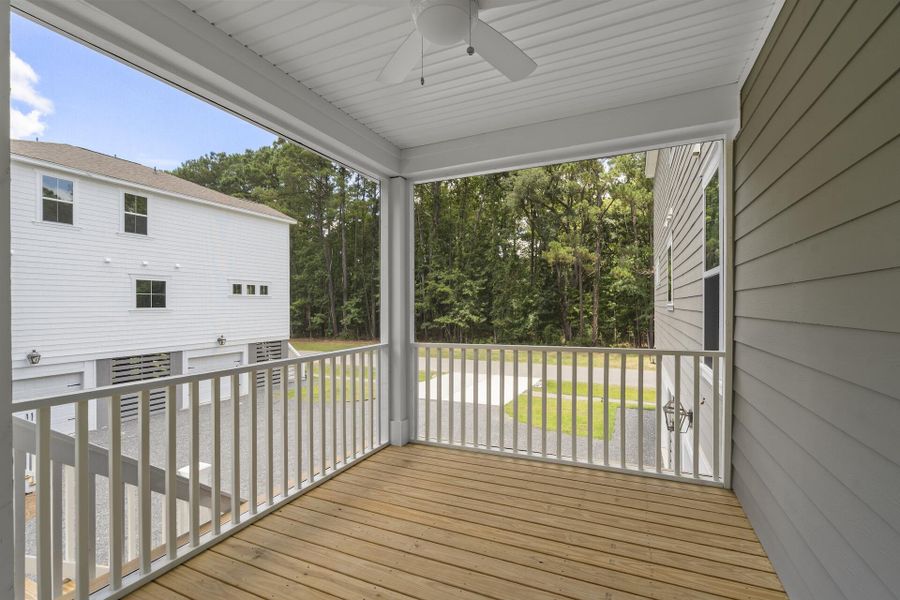 Exterior details and patio area of a home in Waterloo Estates, Johns Island (Image 21).