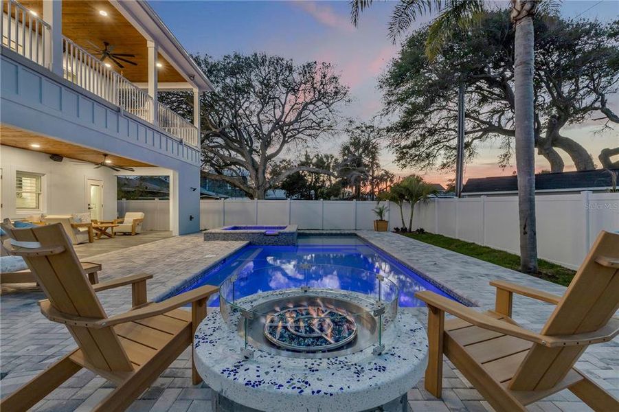Exterior details and patio area of a home in , New Smyrna Beach (Image 36).