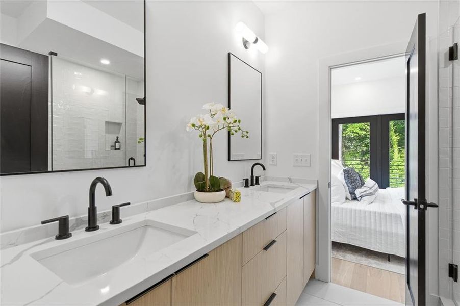 Furnished interior view inside a new home in , Atlanta (Image 15).