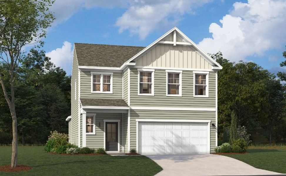 Representative exterior photo of a completed home built from the The Rainey by Stanley Martin Homes in Ashwood Meadows, Boiling Springs, SC (Image 14).