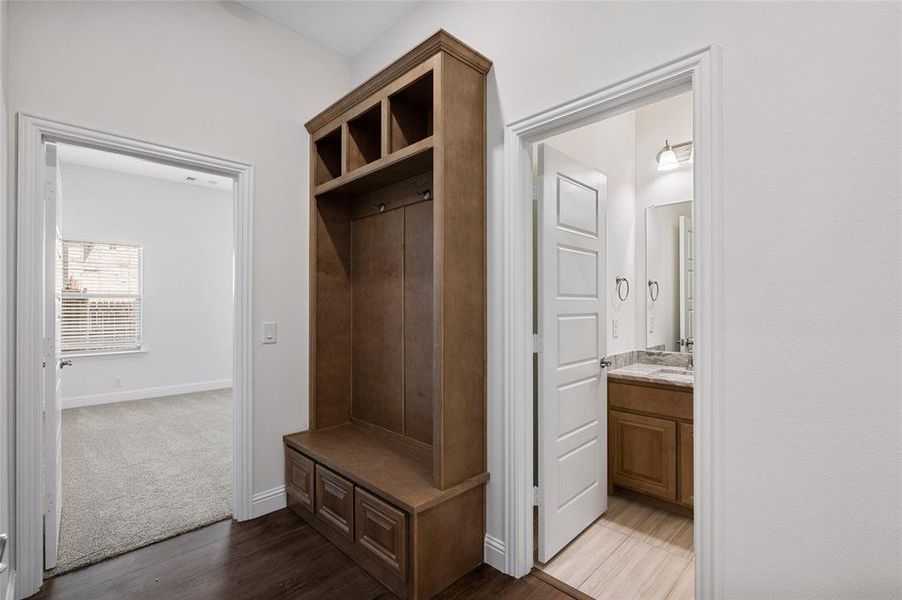 Furnished interior view inside a new home in Estates at Baker Park, Sherman (Image 10).