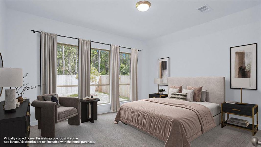 Furnished interior view inside a new home in Artavia 45', Conroe (Image 5).