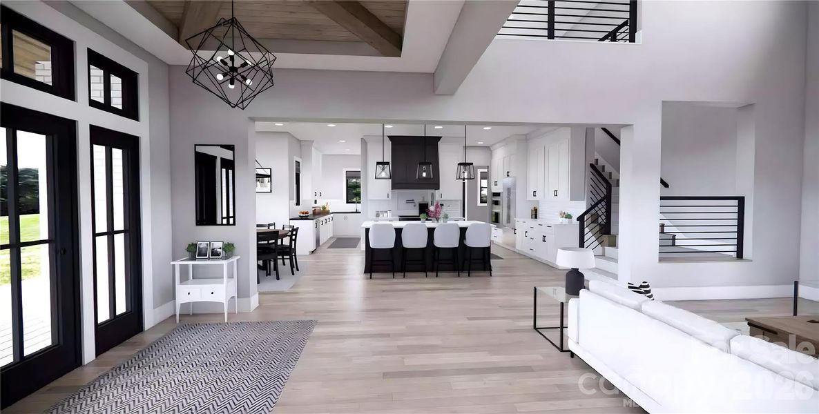 Furnished interior view inside a new home in , Mooresville (Image 23).