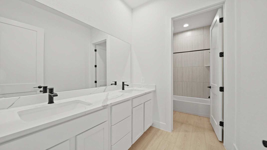 Representative furnished interior of a home built from the H70e by D.R. Horton in Butlers Bend Estates, Pinehurst (Image 64).