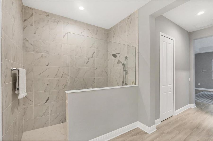 LARGE WALK-IN SHOWER