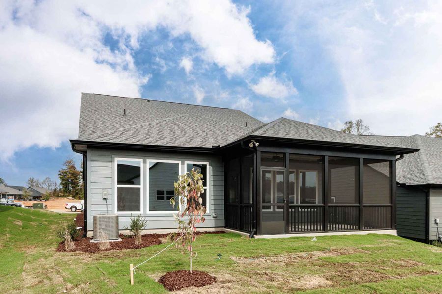 Representative exterior details of a home built from the The Carroway by David Weekley Homes in Encore at Chatham Park – Classic Series, Pittsboro (Image 3).