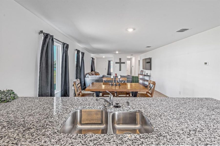 Furnished interior view inside a new home in South Oak Grove: Cottage Collection, Fort Worth (Image 14). Furnished interior view inside a new home in South Oak Grove: Cottage Collection, Fort Worth (Image 14).