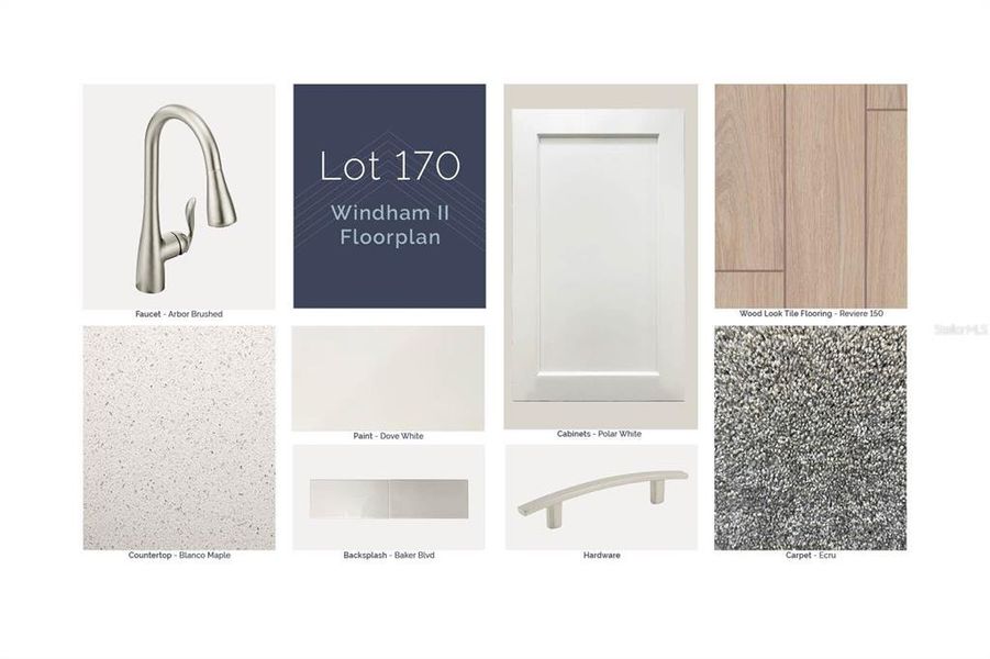 Sample of building materials used in homes in Emerson Pointe, Apopka (Image 8).