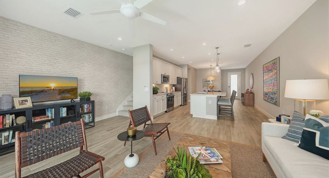 Representative furnished interior of a home built from the Avery by Neal Communities in SkySail, Naples (Image 27).