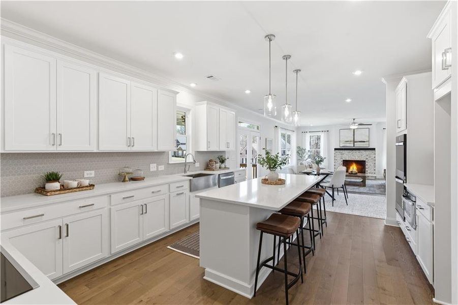 Furnished interior view inside a new home in The Estates at Hurricane Pointe, Douglasville (Image 8).