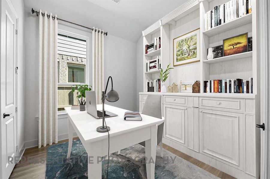 Furnished interior view inside a new home in Pecan Square: 50ft. lots, Northlake (Image 11).