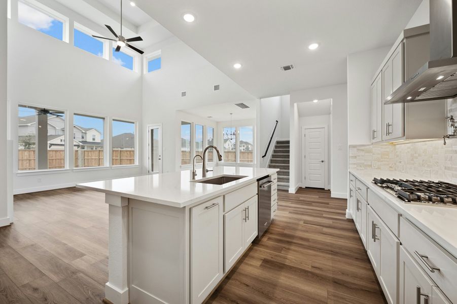 Furnished interior view inside a new home in Santa Rita Ranch, Liberty Hill (Image 9).