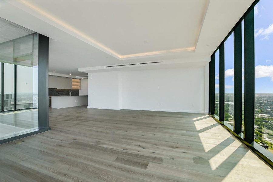 Spacious, unfurnished interior of a new home in The Modern Austin Residences, Austin (Image 16). Spacious, unfurnished interior of a new home in The Modern Austin Residences, Austin (Image 16).