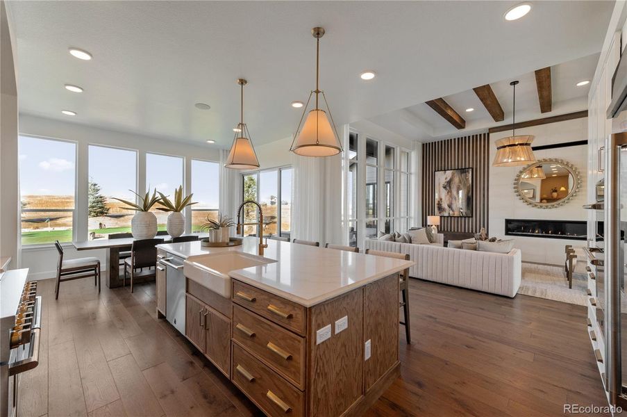 Furnished interior view inside a new home in , Parker (Image 34).