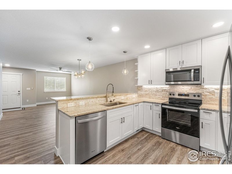 Eat-In Kitchen with Ample Storage, Shaker Cabinets