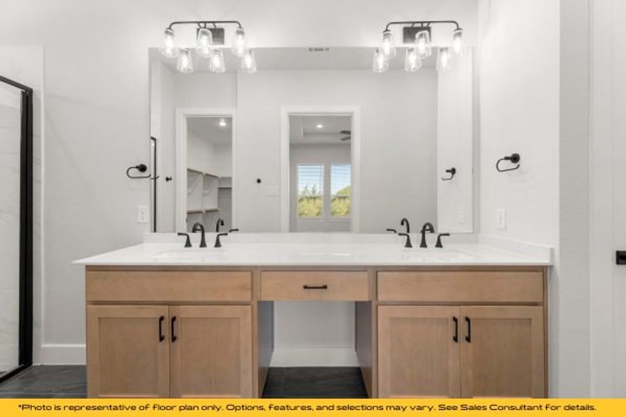 Representative furnished interior of a home built from the The Catalina by Stonefield Homes in The Highlands, Rockwall (Image 70).