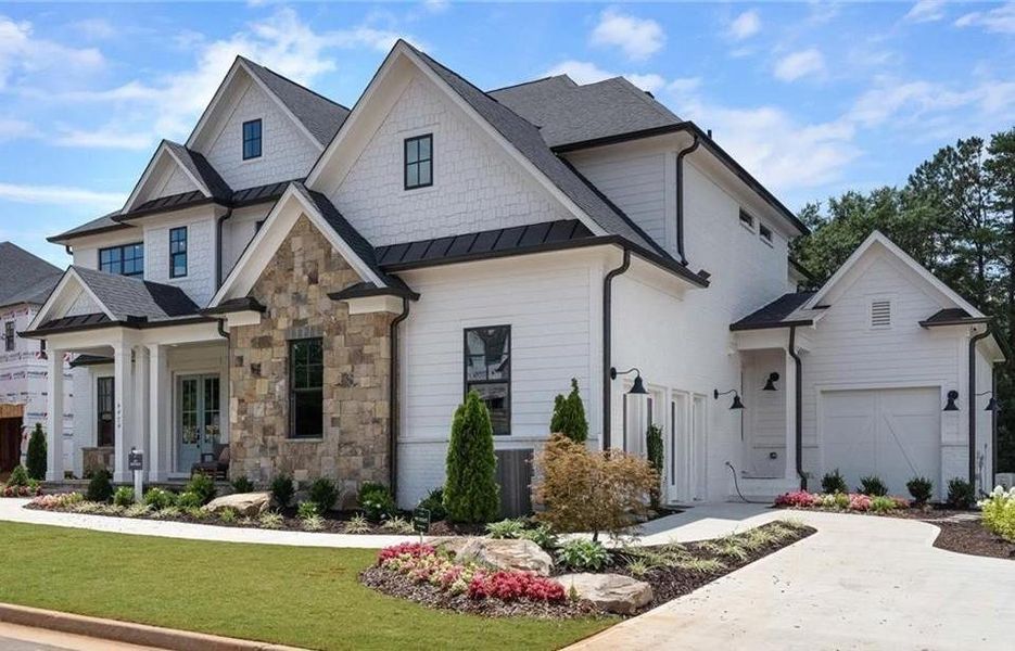 Front exterior of a new home in , Atlanta, GA, highlighting curb appeal (Image 5). Front exterior of a new home in , Atlanta, GA, highlighting curb appeal (Image 5).