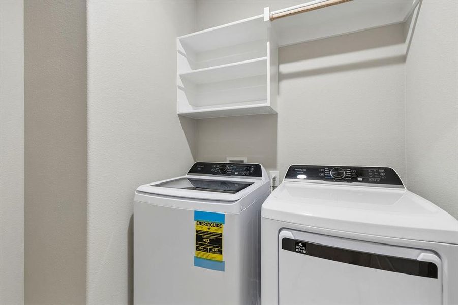 Utility Room in the Emmy II home plan by Trophy Signature Homes - REPRESENTATIVE PHOTO