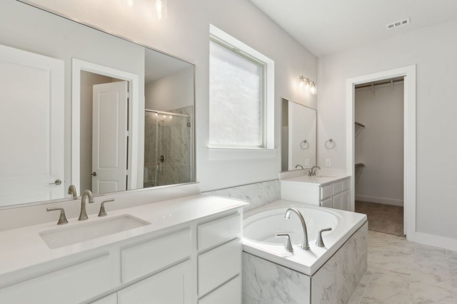 Furnished interior view inside a new home in Painted Tree Lakeside, McKinney (Image 12).