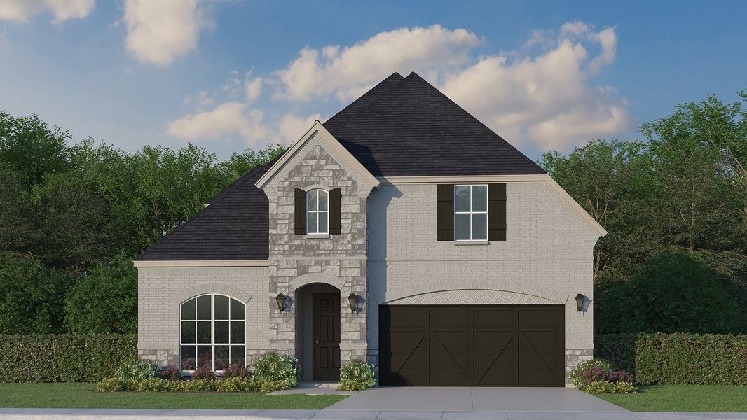 Plan 1135 Elevation D w/ Stone