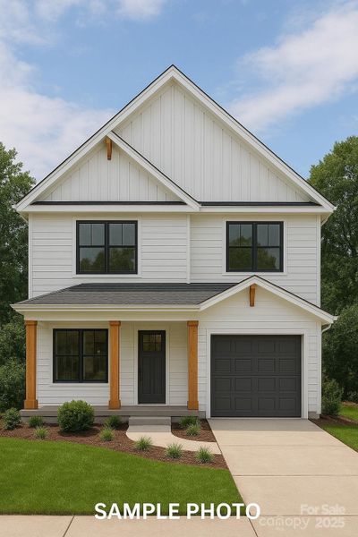 Front exterior of a new home in , Cherryville, NC, highlighting curb appeal (Image 1).
