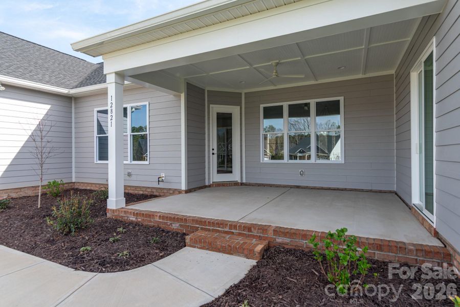 Exterior details and patio area of a home in Bailey's Glen, Huntersville (Image 4).