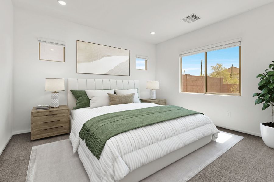 Furnished interior view inside a new home in Saguaro Reserve II, Marana (Image 7).