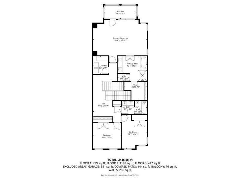 2D floor plan layout of this home in , Alpharetta, GA (Image 7).