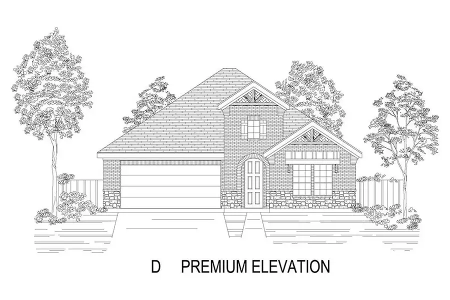 Representative rendering of the exterior for the Edgewater F by First Texas Homes (Image 2). Representative rendering of the exterior for the Edgewater F by First Texas Homes (Image 2).
