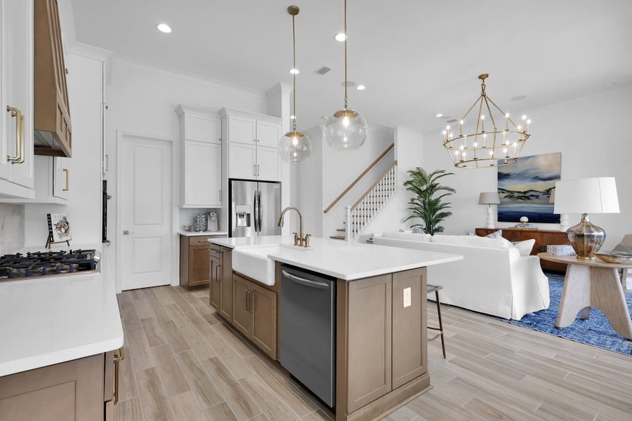 Representative furnished interior of a home built from the Sawyer by Riverside Homes in Mariposa at EverRange, Jacksonville (Image 9).