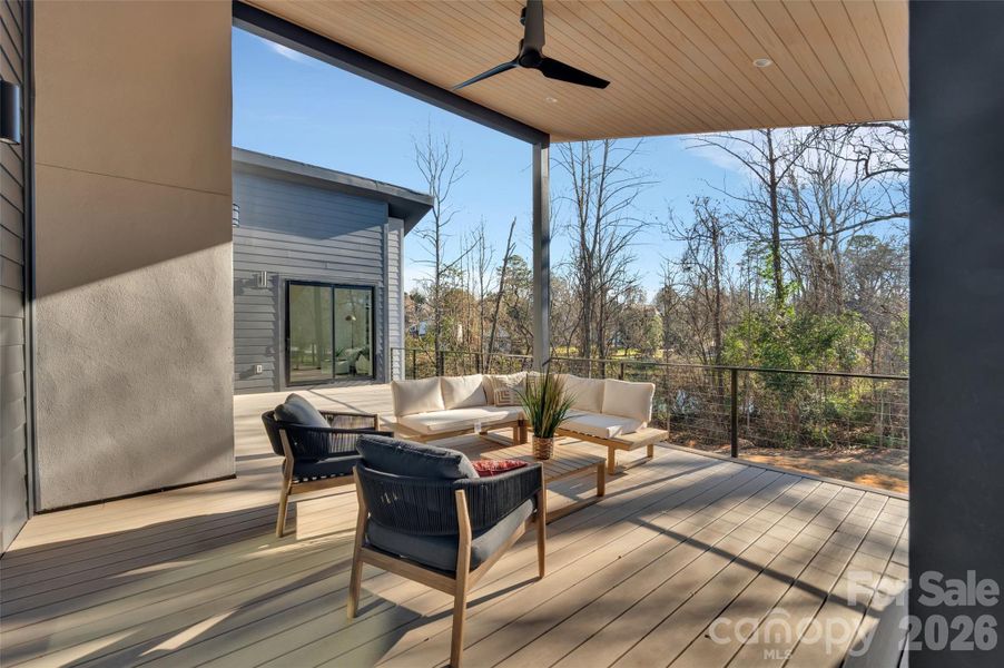 Exterior details and patio area of a home in , Charlotte (Image 25).