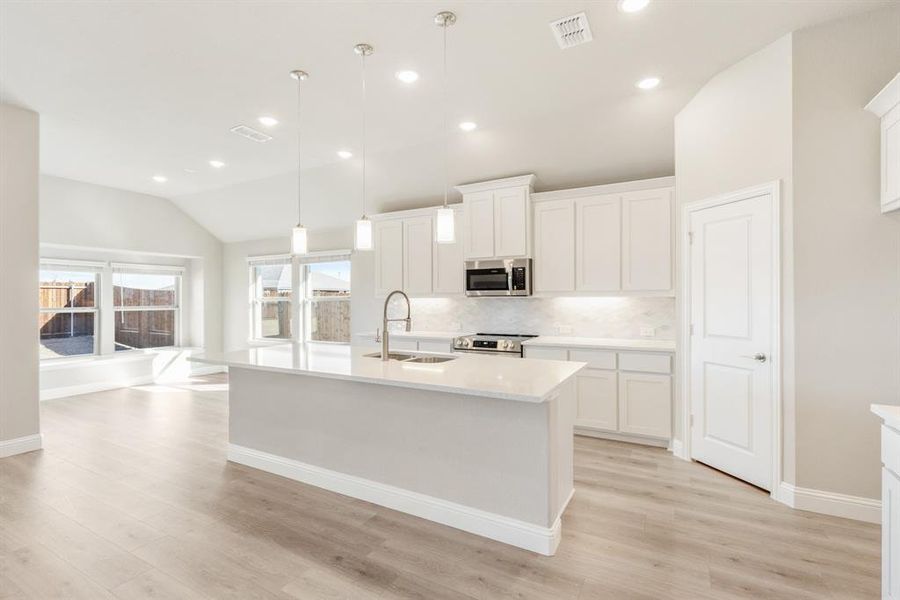 Furnished interior view inside a new home in Georgetown at Kings Fort, Kaufman (Image 10).