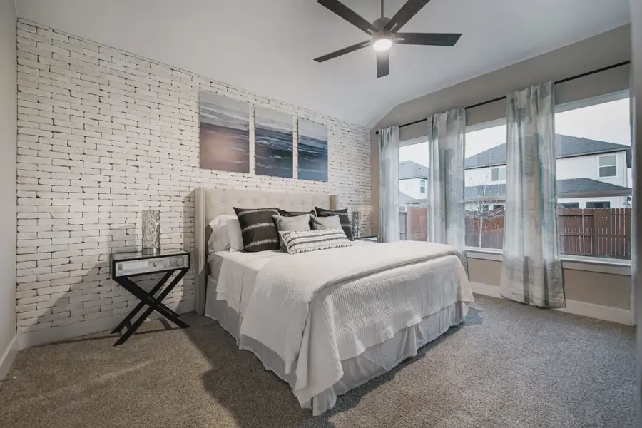 Representative furnished interior of a home built from the Brandy by Chesmar Homes in Stillwater Ranch, San Antonio (Image 11).