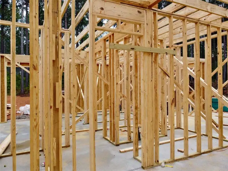In-progress construction of a new home in , Madison, GA (Image 9).