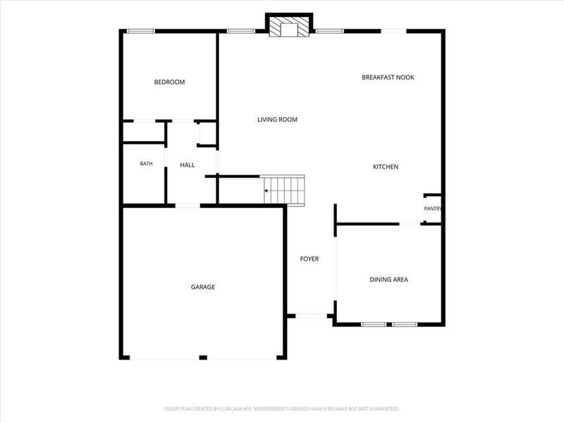 2D floor plan layout of this home in Ellington Farms, Statham, GA (Image 5).