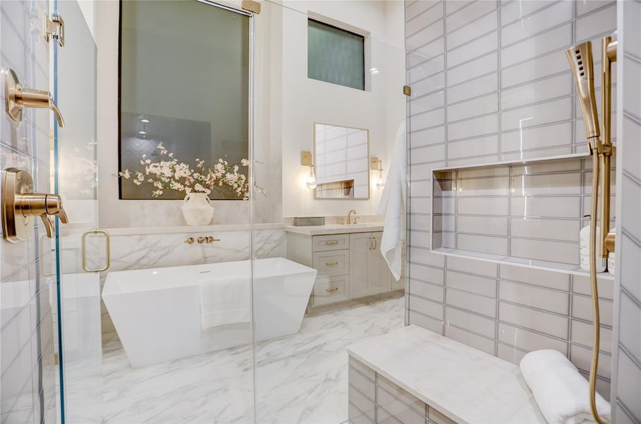 Furnished interior view inside a new home in , Houston (Image 43).