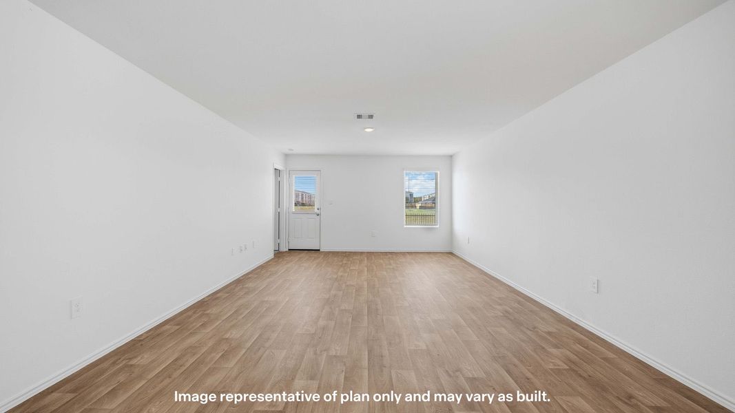 Representative unfurnished interior of a home built from the Caribou by D.R. Horton in Deer Meadows, Odessa (Image 13).
