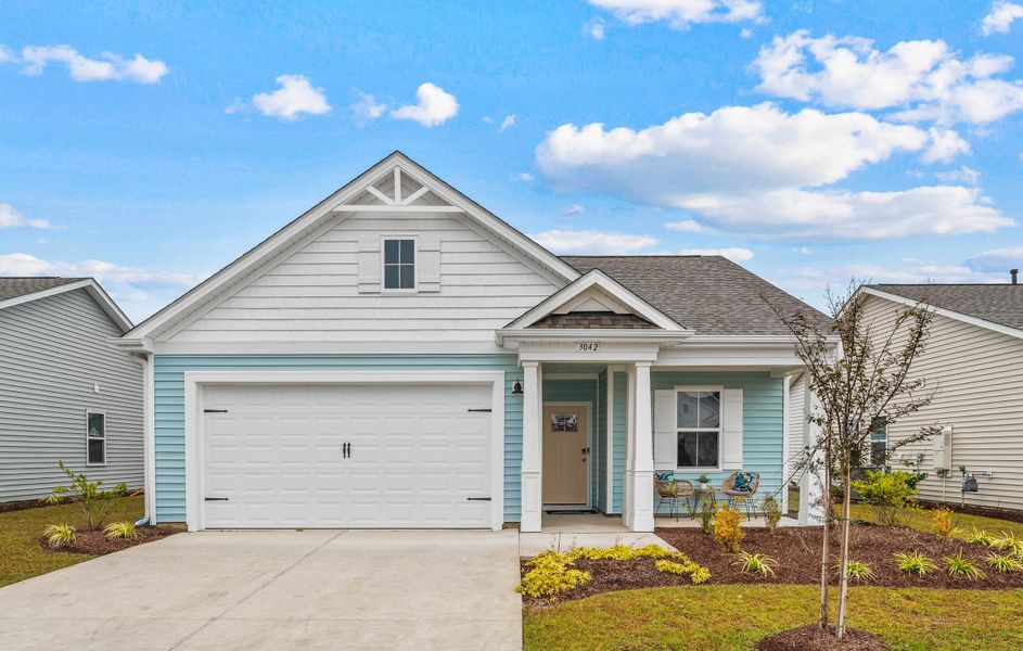 Representative exterior photo of a completed home built from the The Primrose by Chesapeake Homes in Terrapin, Leland, NC (Image 24). Representative exterior photo of a completed home built from the The Primrose by Chesapeake Homes in Terrapin, Leland, NC (Image 24).