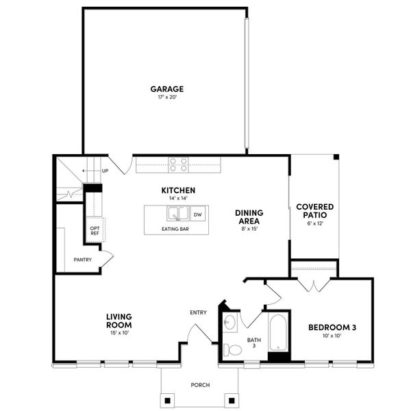 A thoughtful layout unfolds across this floor plan, revealing distinct zones for daily living and repose.