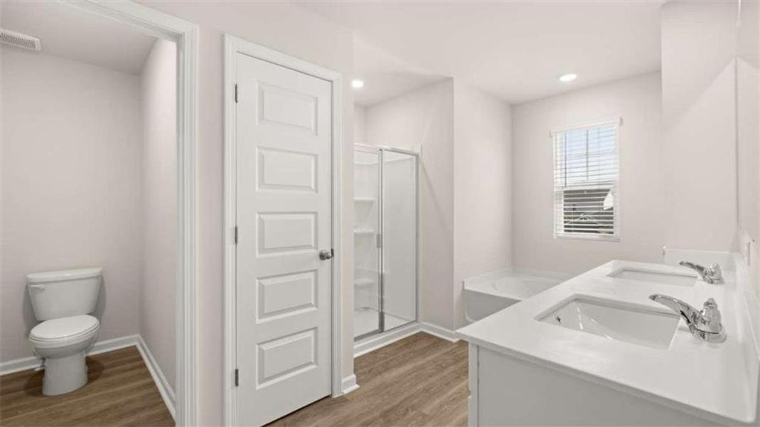 Furnished interior view inside a new home in Preserve at Dove Creek, Statham (Image 6).