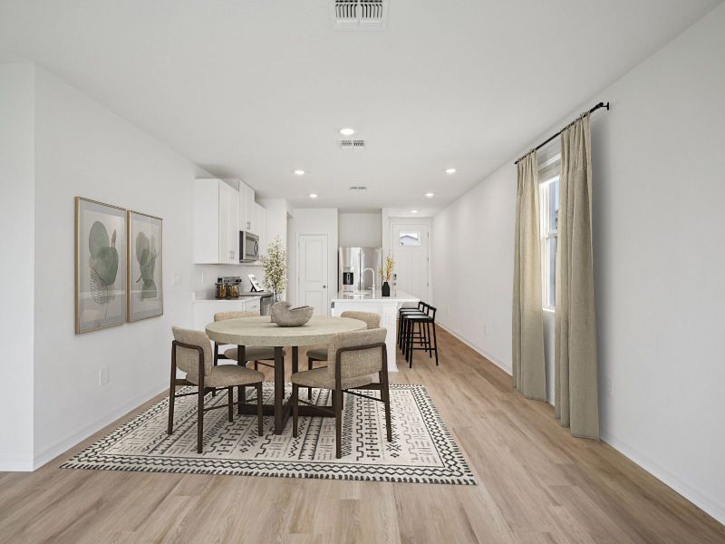 Furnished interior view inside a new home in The Grove at Stuart Crossing - Premier Series, Bartow (Image 6).