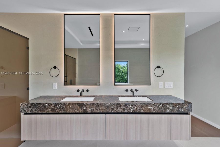 Furnished interior view inside a new home in , South Miami (Image 9).